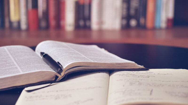 open book, library, education