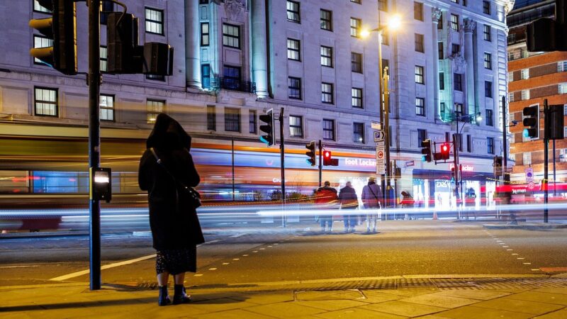 motion, traffic, night